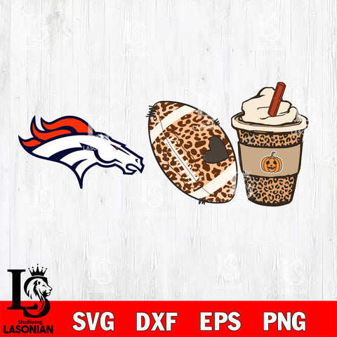 Fall Season Leopard Denver Broncos svg, NFL svg eps dxf png file, Digital Download , Instant Download