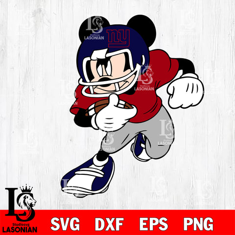 Disney Mickey Mouse New York Giants svg dxf eps png, Digital Download , Instant Download