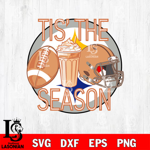 Pittsburgh Steelers Tis the season svg eps dxf png file, Digital Download , Instant Download