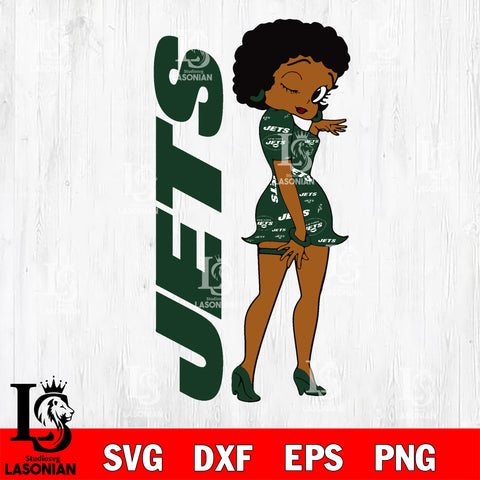 New York Jets FASHION GIRL svg,eps,dxf,png file, Digital Download , Instant Download