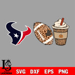 Fall Season Leopard Houston Texans svg, NFL svg eps dxf png file, Digital Download , Instant Download