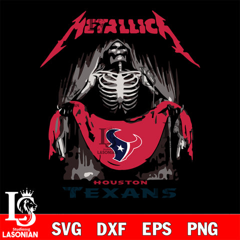 Houston Texans metallica svg eps dxf png file, digital download , Instant Download