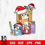 Bluey christmas svg dxf eps png file , Digital Download , Instant Download