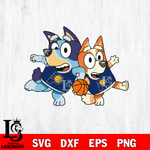 BLUEY INDIANA PACERS svg eps dxf png file, Digital Download, Instant Download