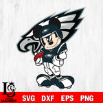 Disney Mickey Mouse Philadelphia Eagles SVG , NFL svg,eps,dxf,png file, digital download