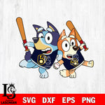 BLUEY MILWAUKEE BREWERS svg eps dxf png file, Digital Download, Instant Download