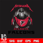 Atlanta Falcons metallica svg eps dxf png file, digital download , Instant Download