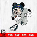 Disney Mickey Mouse Los Angeles Rams svg dxf eps png, Digital Download , Instant Download