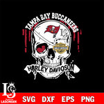 Skull Tampa Bay Buccaneers Harley davidson svg eps dxf png file, digital download , Instant Download