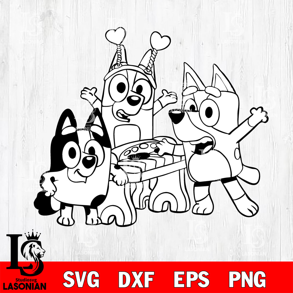 Bluey svg dxf eps png file, Digital Download , Instant Download ...