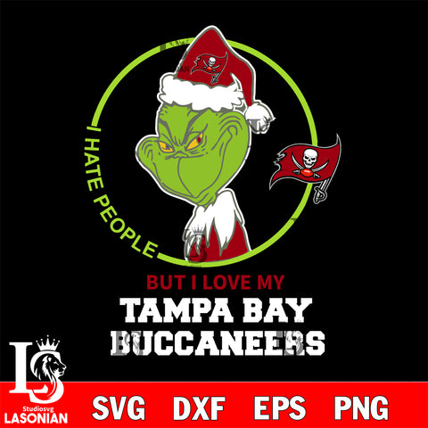 I hate people but i love my Tampa Bay Buccaneers svg, NFL svg eps dxf png file, Digital Download , Instant Download