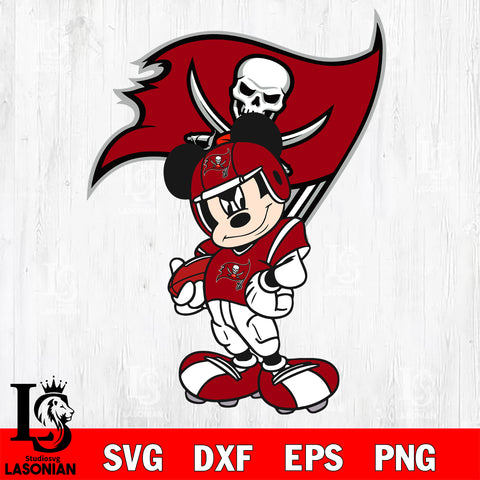 Disney Mickey Mouse Tampa Bay Buccaneers SVG , NFL svg,eps,dxf,png file, digital download