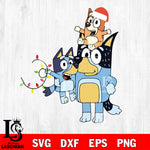 Bluey christmas svg dxf eps png file , Digital Download , Instant Download