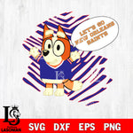 Let's go New York Giants Chilli Heeler bluey svg eps dxf png file, Digital Download , Instant Download