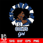 Indianapolis Colts girls svg eps dxf png file, digital download , Instant Download