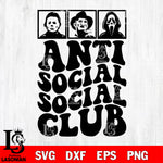 Anti Social Social club SVG DXF EPS PNG file, Digital Download , Instant Download