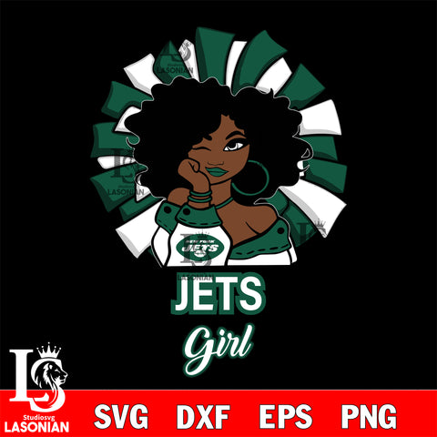 New York Jets girls svg eps dxf png file, digital download , Instant Download