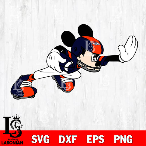 Disney Mickey Mouse Denver Broncos SVG , NFL svg,eps,dxf,png file, digital download