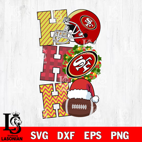 San Francisco 49ers hohoho svg dxf eps png, Digital Download , Instant Download