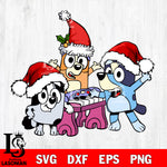 Bluey christmas svg dxf eps png file , Digital Download , Instant Download