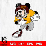 Disney Mickey Mouse Washington Commanders svg dxf eps png, Digital Download , Instant Download