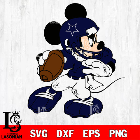 Disney Mickey Mouse Dallas Cowboys svg dxf eps png, Digital Download , Instant Download