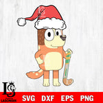 Bluey christmas svg dxf eps png file , Digital Download , Instant Download