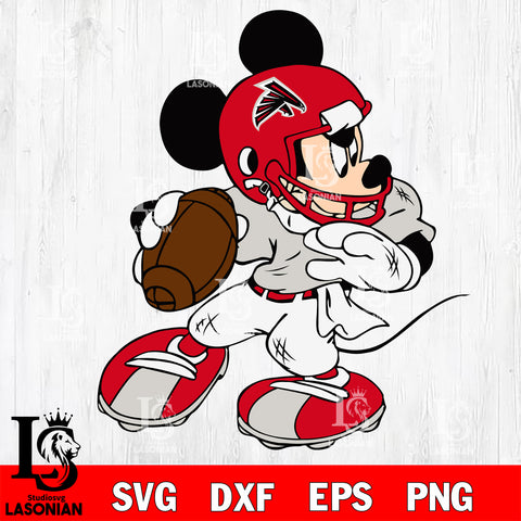 Disney Mickey Mouse Atlanta Falcons svg dxf eps png, Digital Download , Instant Download