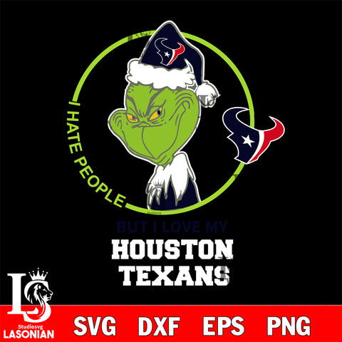 I hate people but i love my Houston Texans svg, NFL svg eps dxf png file, Digital Download , Instant Download