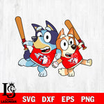 BLUEY CLEVELAND GUARDIANS svg eps dxf png file, Digital Download, Instant Download