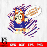 Let's go Kansas City Chiefs Chilli Heeler bluey svg eps dxf png file, Digital Download , Instant Download