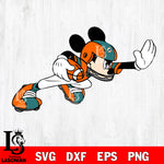 Disney Mickey Mouse Miami Dolphins SVG , NFL svg,eps,dxf,png file, digital download