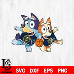 BLUEY DENVER NUGGETS svg eps dxf png file, Digital Download, Instant Download