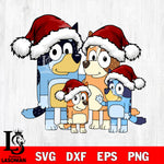 Bluey christmas svg dxf eps png file , Digital Download , Instant Download