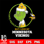 I hate people but i love my Minnesota Vikings svg, NFL svg eps dxf png file, Digital Download , Instant Download