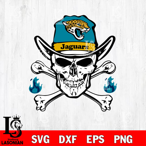 Skull fire Jacksonville Jaguars' svg eps dxf png file, digital download , Instant Download