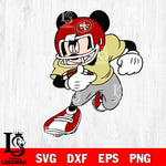 Disney Mickey Mouse San Francisco 49ers svg dxf eps png, Digital Download , Instant Download