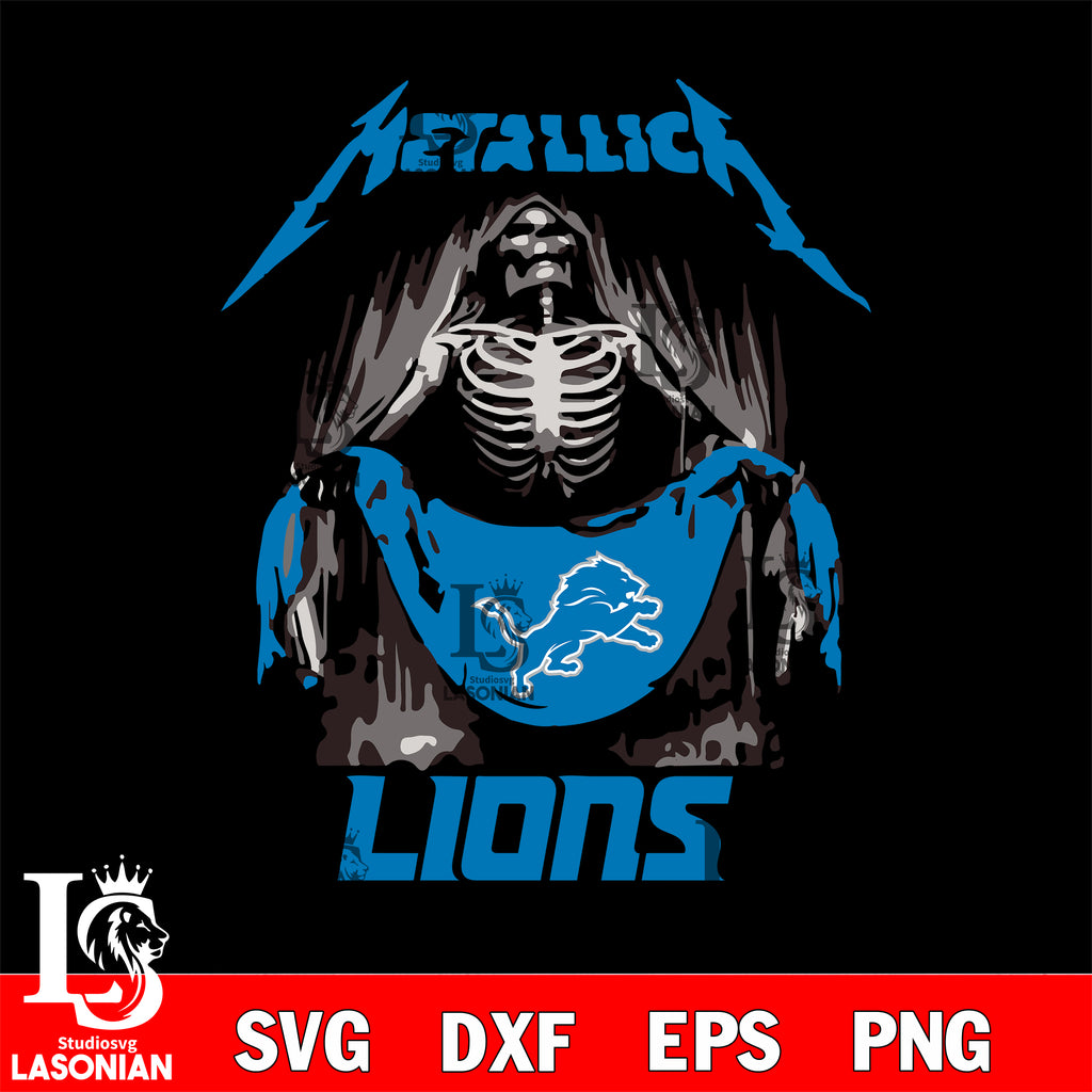 Skull Detroit Lions svg,eps,dxf,png file – lasoniansvg