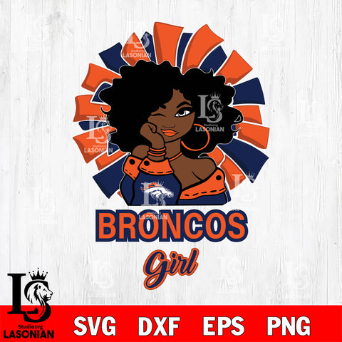 Denver Broncos girls svg eps dxf png file, digital download , Instant Download