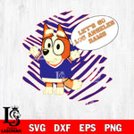 Let's go Los Angeles Rams Chilli Heeler bluey svg eps dxf png file, Digital Download , Instant Download