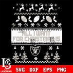 All i want for christmas is Las Vegas Raiders svg dxf eps png, Digital Download , Instant Download