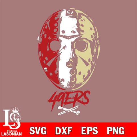 San Francisco 49ers Jason Voorhees NFL svg eps dxf png file, digital download , Instant Download