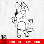 Bluey svg dxf eps png file, Digital Download , Instant Download