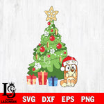 Bluey christmas svg dxf eps png file , Digital Download , Instant Download