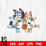 BLUEY BROOKLYN NETS svg eps dxf png file, Digital Download, Instant Download