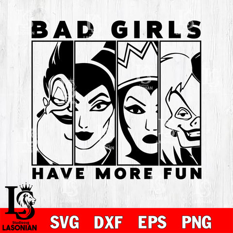 Bad Girls have more fun SVG DXF EPS PNG file, Digital Download , Instant Download