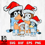 Bluey christmas svg dxf eps png file , Digital Download , Instant Download