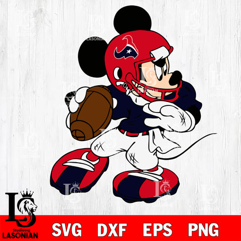 Disney Mickey Mouse Houston Texans svg dxf eps png, Digital Download , Instant Download