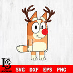 Bluey christmas svg dxf eps png file , Digital Download , Instant Download