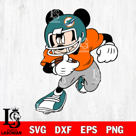 Disney Mickey Mouse Miami Dolphins svg dxf eps png, Digital Download , Instant Download